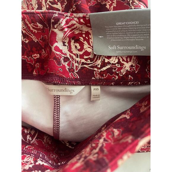 New Soft Surroundings Perfect Ponte Straight Leg Red Serrano‎ Pants - Picture 7 of 9